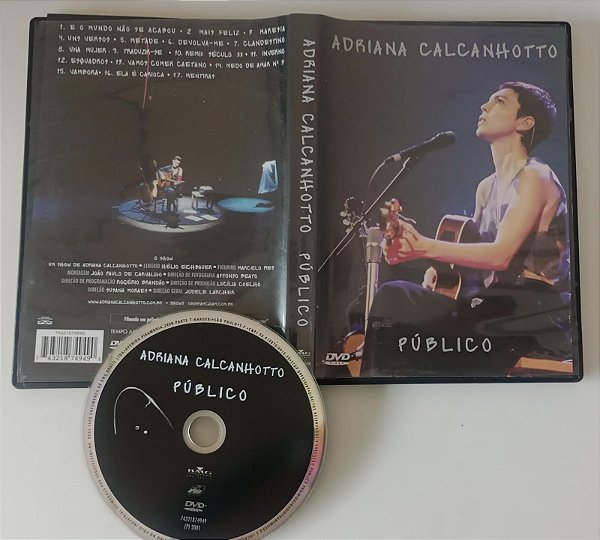 Dvd Adriana Calcanhotto - Público Editora Susana Moraes, Jodele Larcher [usado]