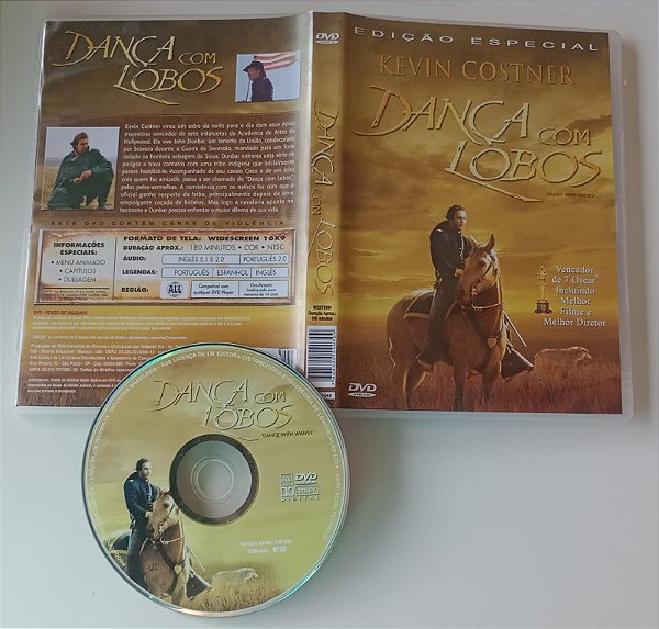 Dvd Dança com Lobos Editora Kevin Costner [seminovo]