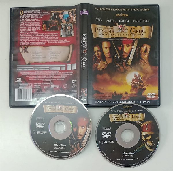 Dvd Piratas do Caribe - a Maldição do Pérola Negra [2 Dvds] Editora Gore Verbinski [usado]