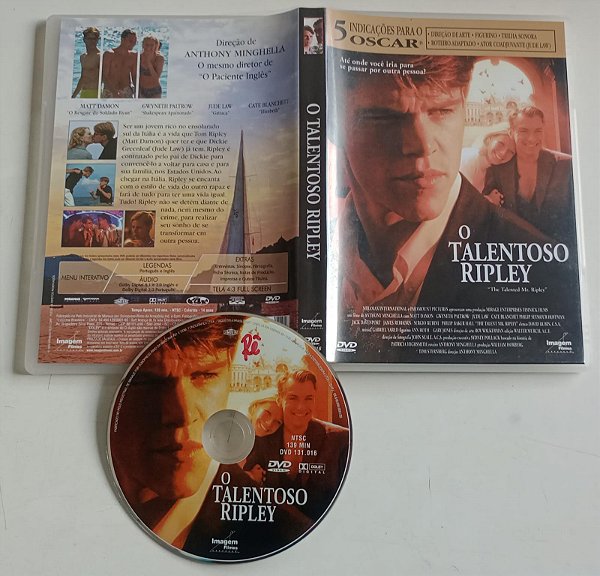 Dvd o Talentoso Ripley Editora Anthony Minghella [usado]