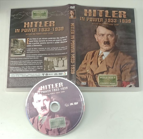 Dvd Hitler no Poder 1933 - 1939 Editora [seminovo]