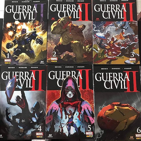 Gibi Guerra Civil Ii - Mini-série Completa em 6 Edições Autor [seminovo]