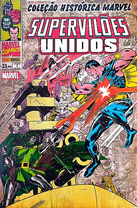 Gibi Coleção Histórica Marvel #1 - Supervilões Unidos Autor (2016) [seminovo]