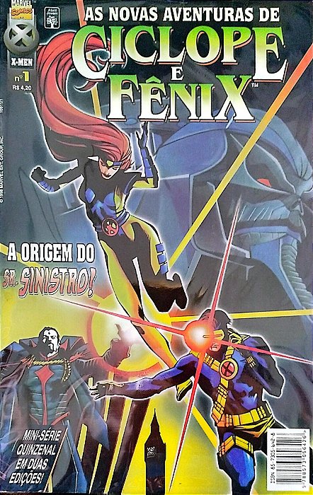Gibi as Novas Aventuras de Ciclope e Fênix - Mini-série Completa em 2 Edições Autor (1998) [usado]