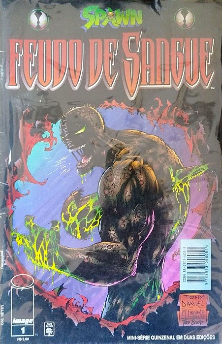 Gibi Feudo de Sangue #1 - Spawn Autor (1998) [usado]