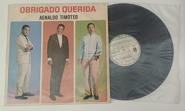 Disco de Vinil Obrigado Querida [1972] Agnaldo Timóteo Interprete Agnaldo Timóteo (1972) [usado]