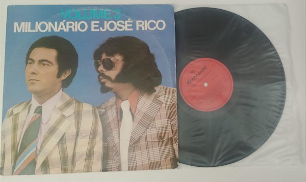 Disco de Vinil Vol. 3 [1976] Milionário e José Rico Interprete Milionário e José Rico (1976) [usado]