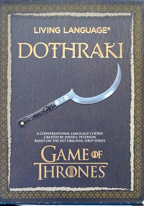 Livro Dothraki - Living Language Autor Peterson, David J. (2014) [seminovo]