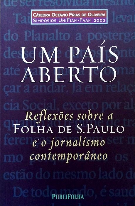 Livro um País Aberto Autor Vários (2003) [seminovo]