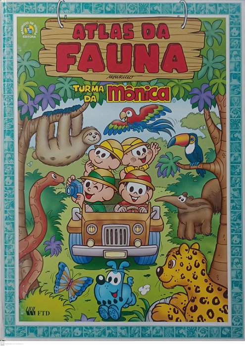 Livro Atlas da Fauna - Turma da Mônica Autor Sousa, Maurício de (2004) [usado]