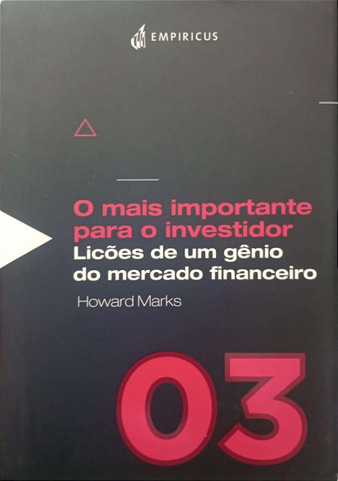 Livro o Mais Importante para o Investidor Autor Marks, Howard (2020) [seminovo]