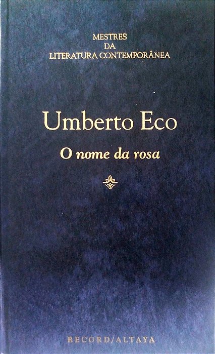 Livro o Nome da Rosa Autor Eco, Umberto (1995) [seminovo]