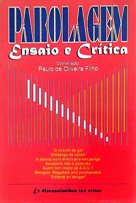 Livro Parolagem: Ensaio e Crítica Autor Filho (coord.), Paulo de Oliveira (1995) [usado]