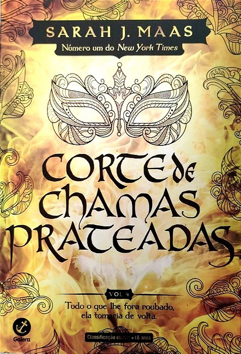 Livro Corte de Chamas Prateadas Autor Maas, Sarah J. (2022) [seminovo]
