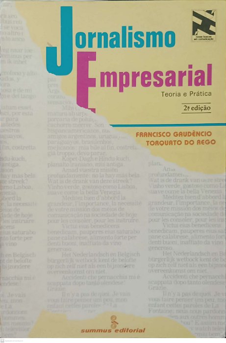 Livro Jornalismo Empresarial: Teoria e Prática Autor Gaudêncio, Francisco (1987) [usado]