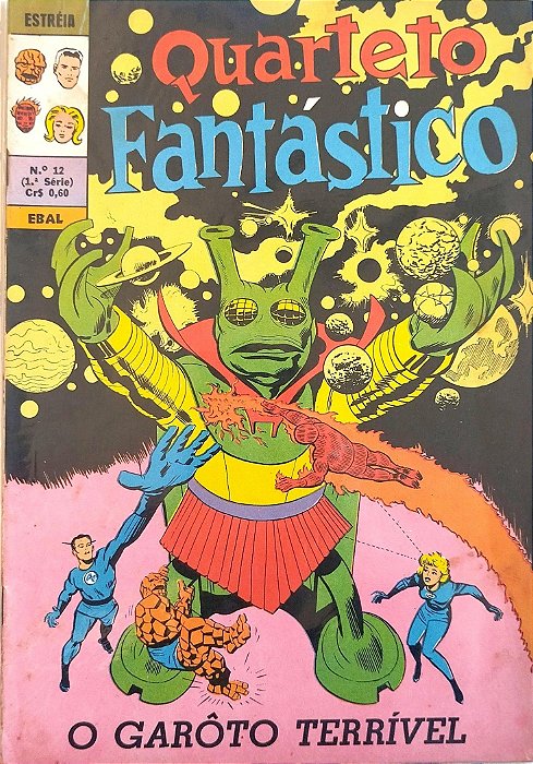 Gibi Quarteto Fantástico #12 Autor (1970) [usado]
