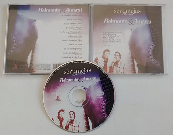 Cd Coleção Sertanejas Eternas - Belmonte e Amaraí Interprete Belmonte e Amaraí [seminovo]
