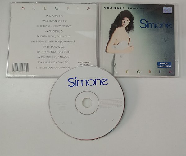 Cd Alegria - Grandes Sambas na Voz de Simone Interprete Simone [usado]