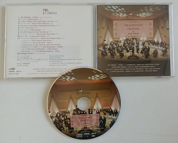 Cd Jal Jet Stream [importado] Interprete Orquestra Mantovani (1997) [usado]