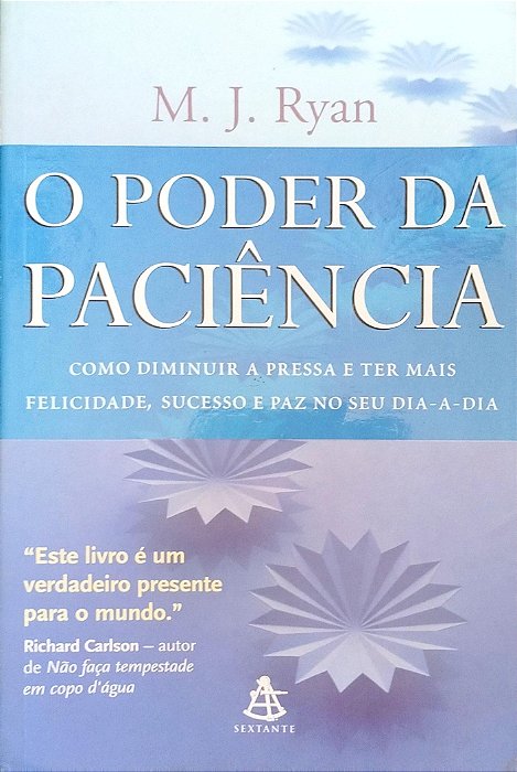 Livro o Poder da Paciência Autor Ryan, M. J. (2006) [usado]