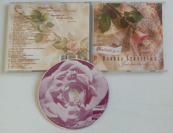 Cd Highlights From Just For The Record Interprete Barbra Streisand (1992) [seminovo]