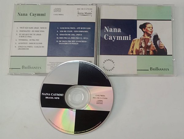 Cd Brilhantes - Grandes Sucessos de Nana Caymmi Interprete Nana Caymmi [usado]