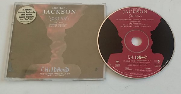 Cd Scream / Childhood - Single e Remixes Interprete Michael Jackson, Janet Jackson (1995) [usado]