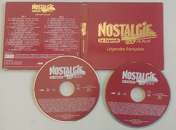 Cd Nostalgie 20 Ans - Lendas Francesas Interprete Vários Artistas (2003) [seminovo]