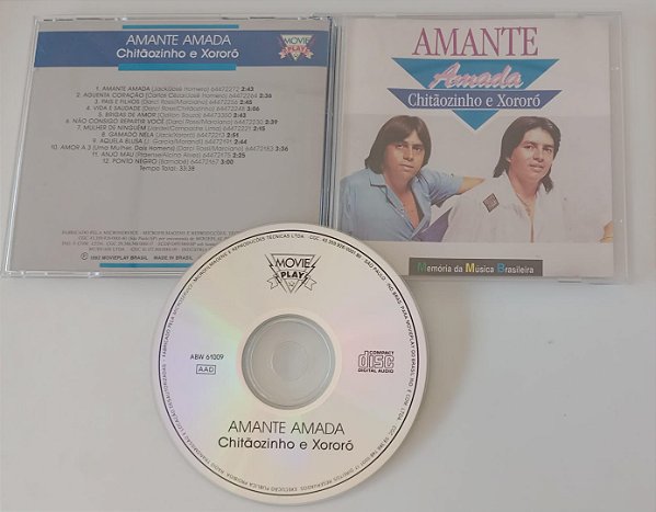 Cd Amante Amada Interprete Chitãozinho e Xororó (1992) [usado]