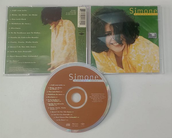 Cd Café com Leite Interprete Simone (1996) [usado]