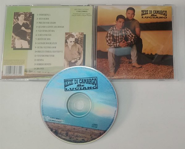 Cd Indiferença - Zezé Di Camargo e Luciano Interprete Zezé Di Camargo e Luciano [usado]