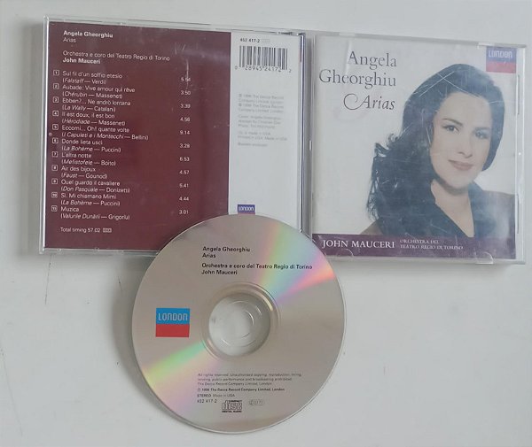 Cd Arias - Angela Gheorghiu Interprete Angela Gheorghiu, John Mauceri e Orquestra (1996) [usado]