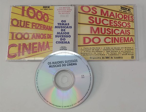Cd os Maiores Sucessos Musicais do Cinema Interprete Orquestra da Bbc de Londres [usado]