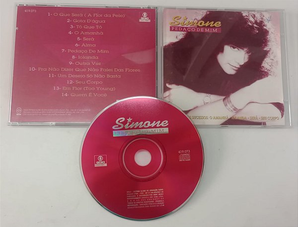 Cd Pedaço de mim Interprete Simone (1995) [usado]