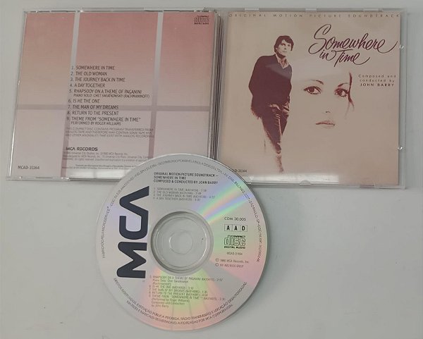 Cd Somewhere In Time [ em Algum Lugar do Passado ] Trilha Sonora Interprete John Barry (1991) [usado]