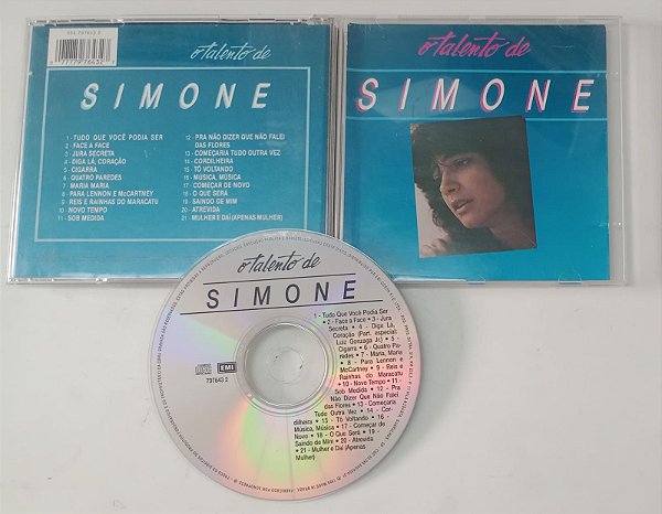 Cd o Talento de Simone Interprete Simone (1995) [usado]