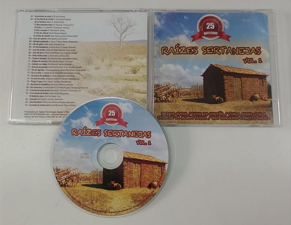 Cd Raízes Sertanejas Vol. 1 - 25 Sucessos Interprete Vários Artistas [seminovo]