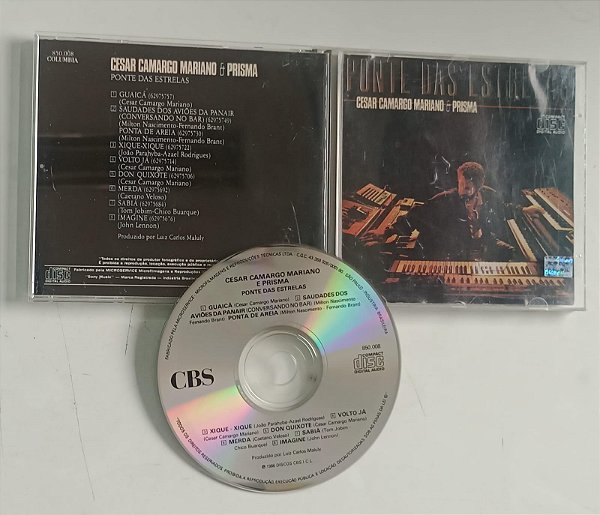 Cd Ponte das Estrelas Interprete Cesar Camargo Mariano e Prisma (1986) [usado]