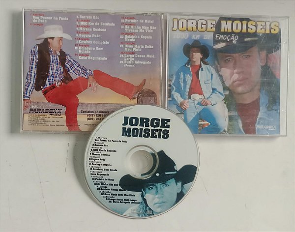 Cd 1000 Km de Emoção Interprete Jorge Moiseis (1998) [usado]