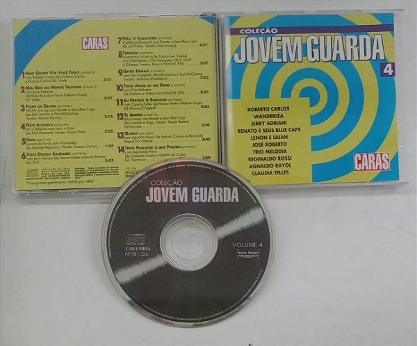 Cd Jovem Guarda 4 - Coleção Caras Interprete Vários Artistas [usado]