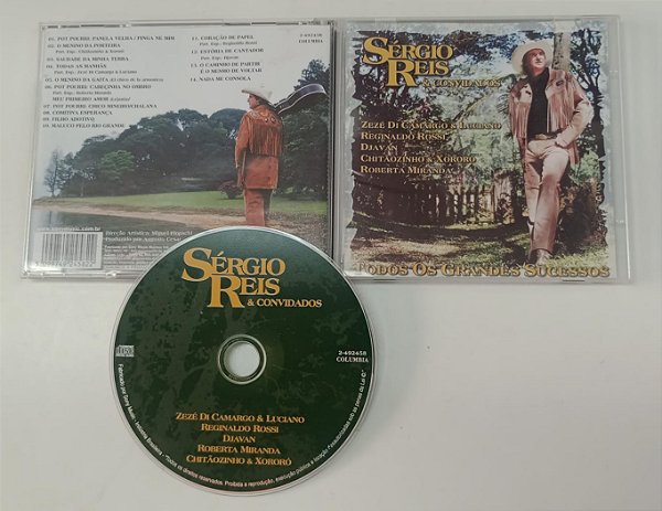 Cd Todos os Grandes Sucessos Interprete Sérgio Reis e Convidados [seminovo]