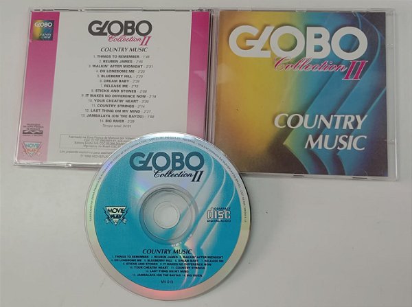 Cd Country Music - Coleção Globo Collection 2 Interprete Vários Artistas (1996) [seminovo]