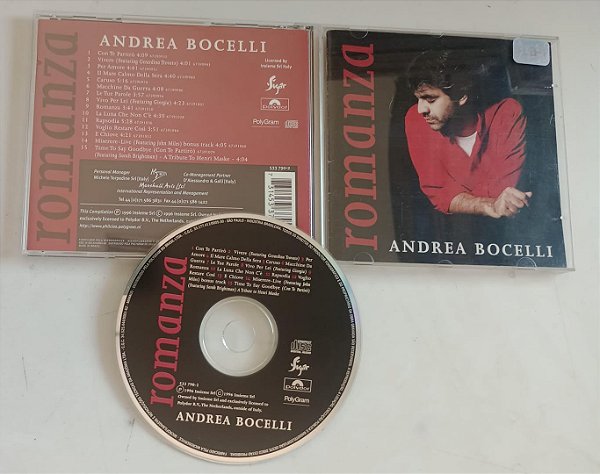 Cd Romanza Interprete Andrea Bocelli (1996) [usado]