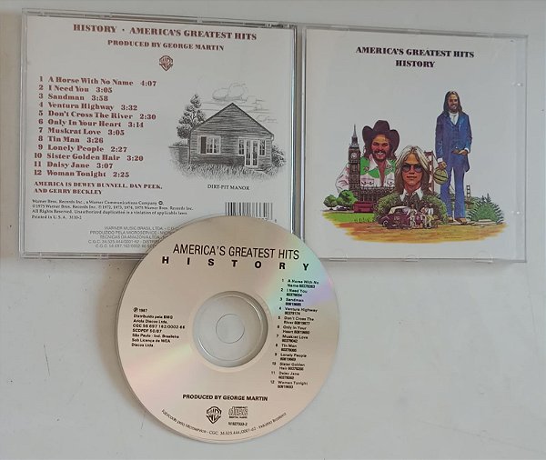 Cd America''s Greatest Hits History Interprete Vários Artistas (1987) [seminovo]