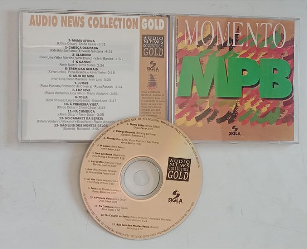 Cd Momento Mpb - Coleção Audio News 4 Interprete Vários Artistas [seminovo]