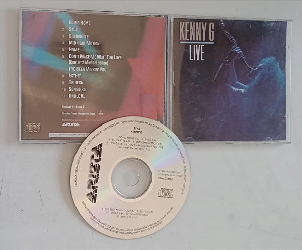 Cd Live - Kenny G Interprete Kenny G (1990) [usado]