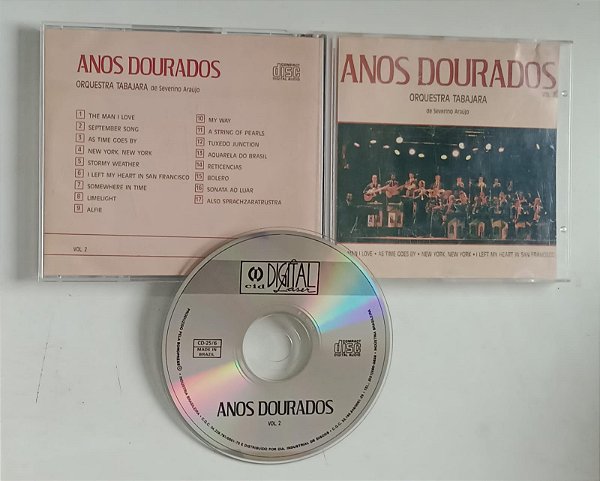 Cd Anos Dourados Vol. 2 Interprete Severino Araújo e Orquestra Tabajara (1991) [usado]