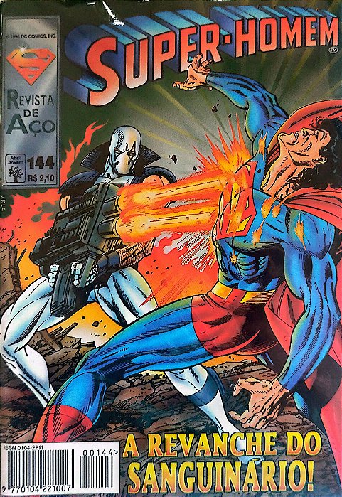 Gibi Super-homem #144 - Formatinho Autor (1996) [seminovo]
