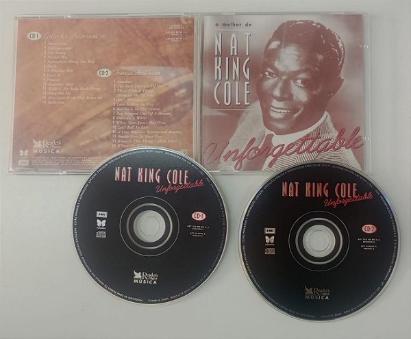 Cd Cds 1 e 2 - o Melhor de Nat King Cole Interprete Nat King Cole (1998) [usado]
