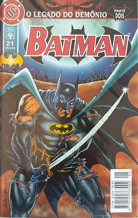 Gibi Batman #21 - Formatinho Autor (1998) [seminovo]